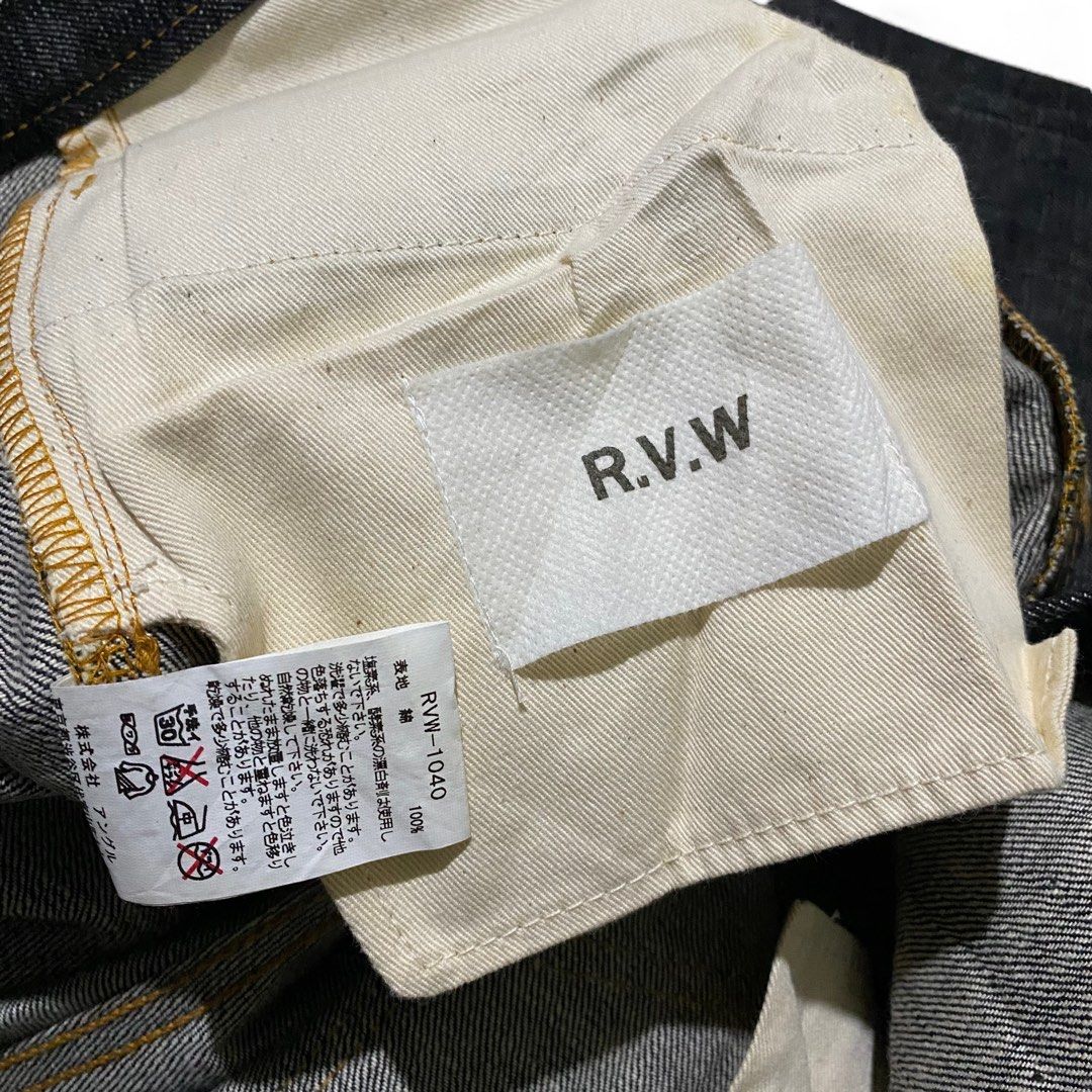 RVW Ripvanwinkle japan denim longpant, Fesyen Pria, Pakaian