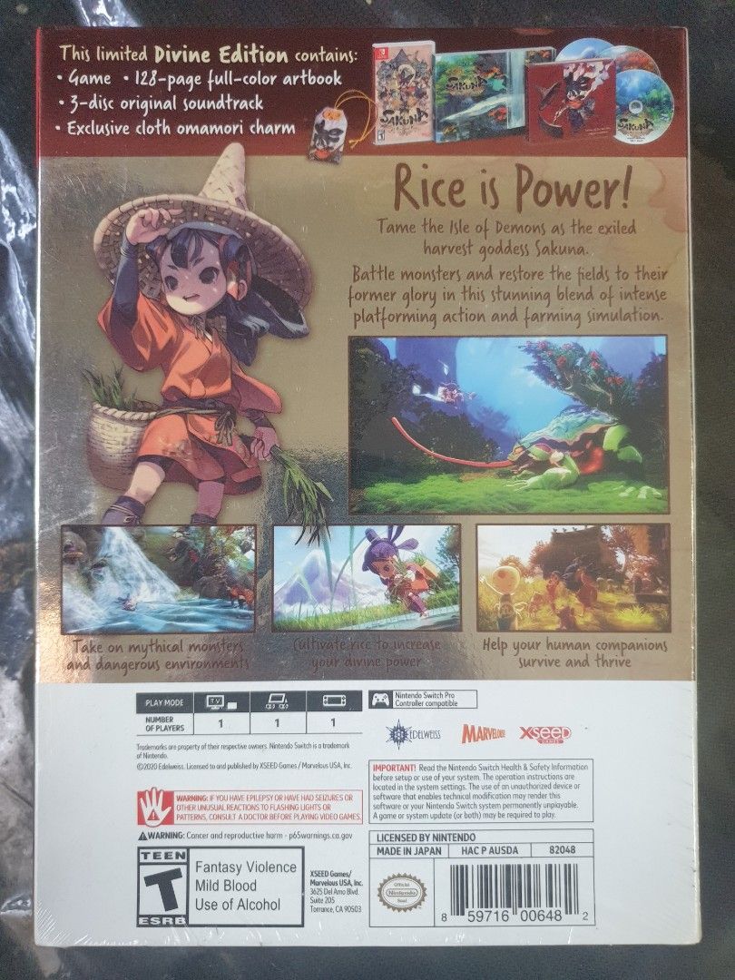 Sakuna of Rice and Ruin Divine Edition (ALL), Video Gaming, Video Games ...