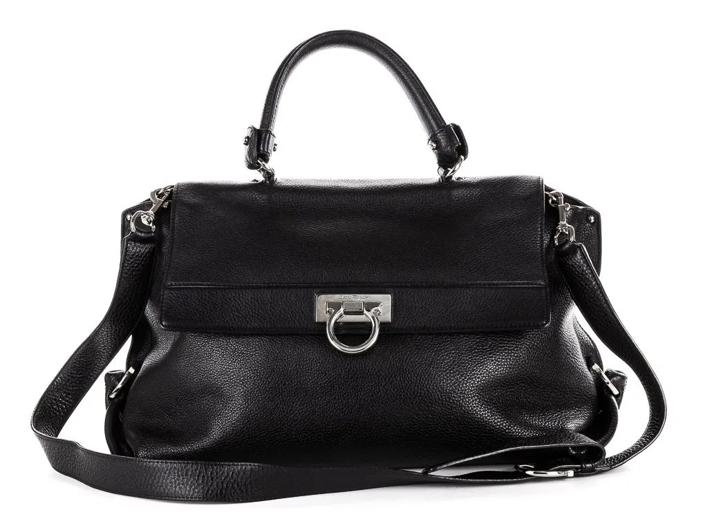 Authentic Salvatore Ferragamo Sofia Satchel Bag Luxury Bags
