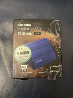 全新行貨】Samsung SSD T7 Shield USB 3.2 Gen 2 (1TB/2TB), 電腦