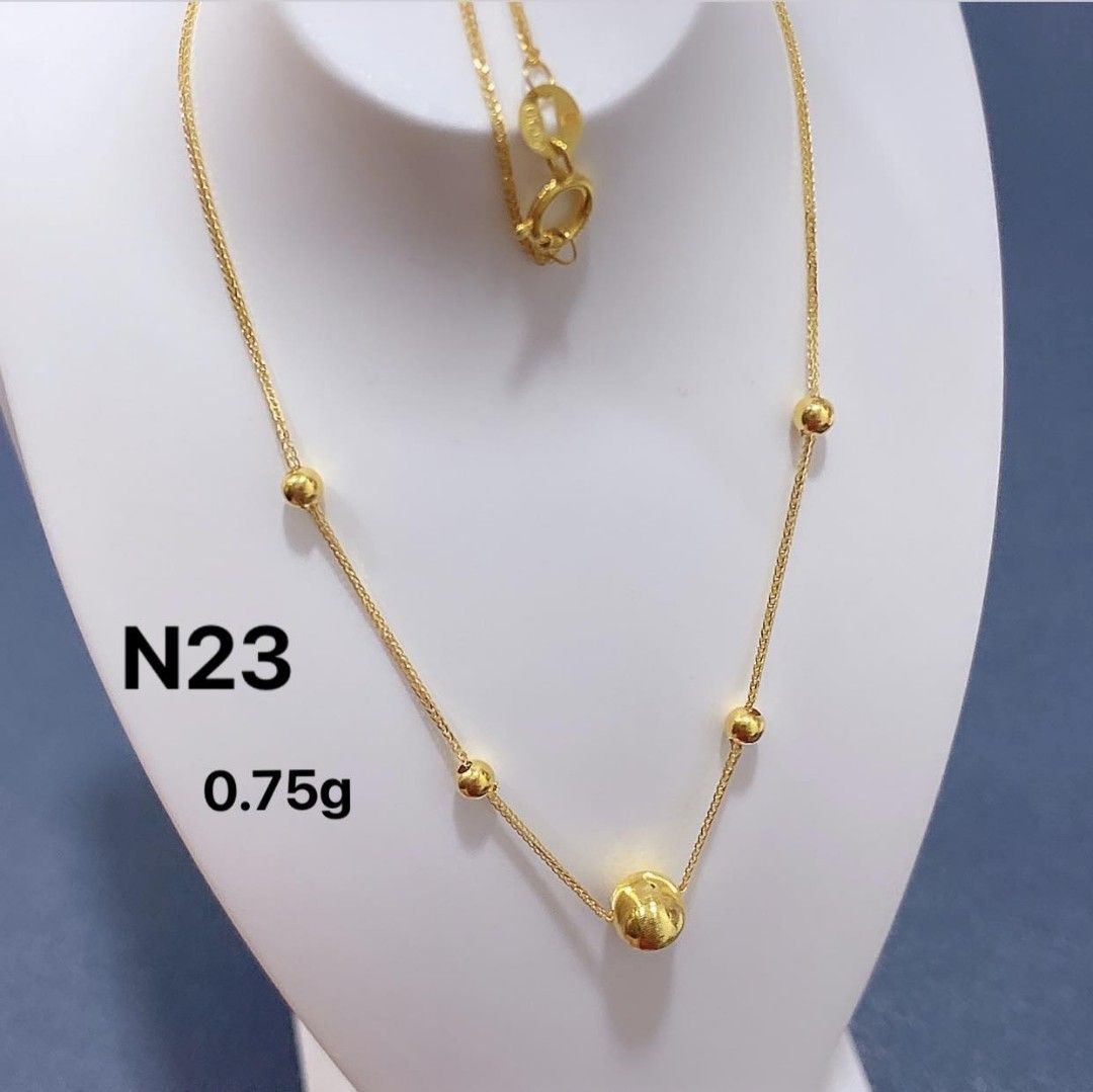 Saudi Gold Code Saudi Gold 18k Necklace, Women's Fashion, Jewelry & Organizers ...
