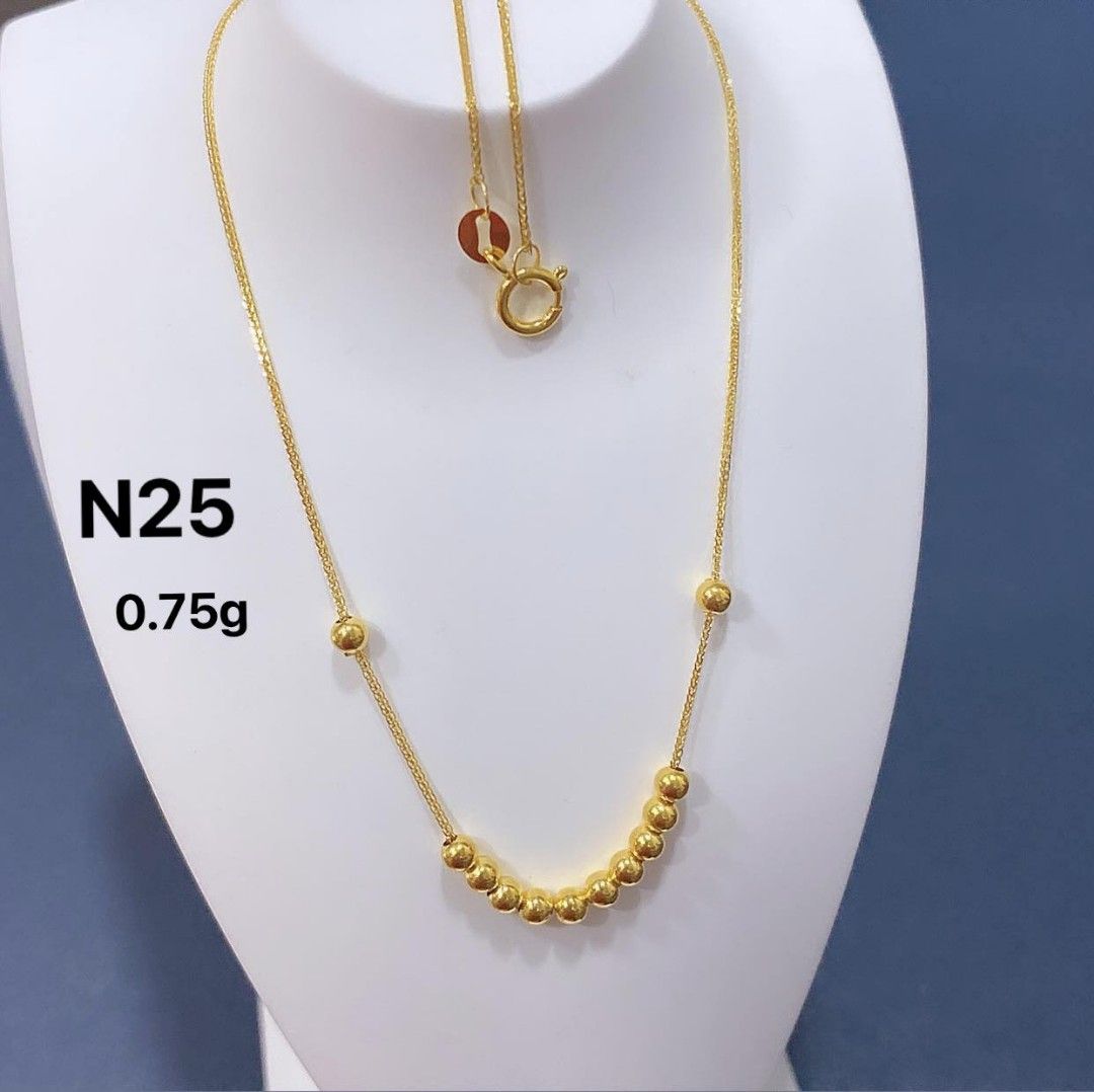 18K Saudi Gold Necklace, Women's Fashion, Jewelry & Organizers, Necklaces  on Carousell