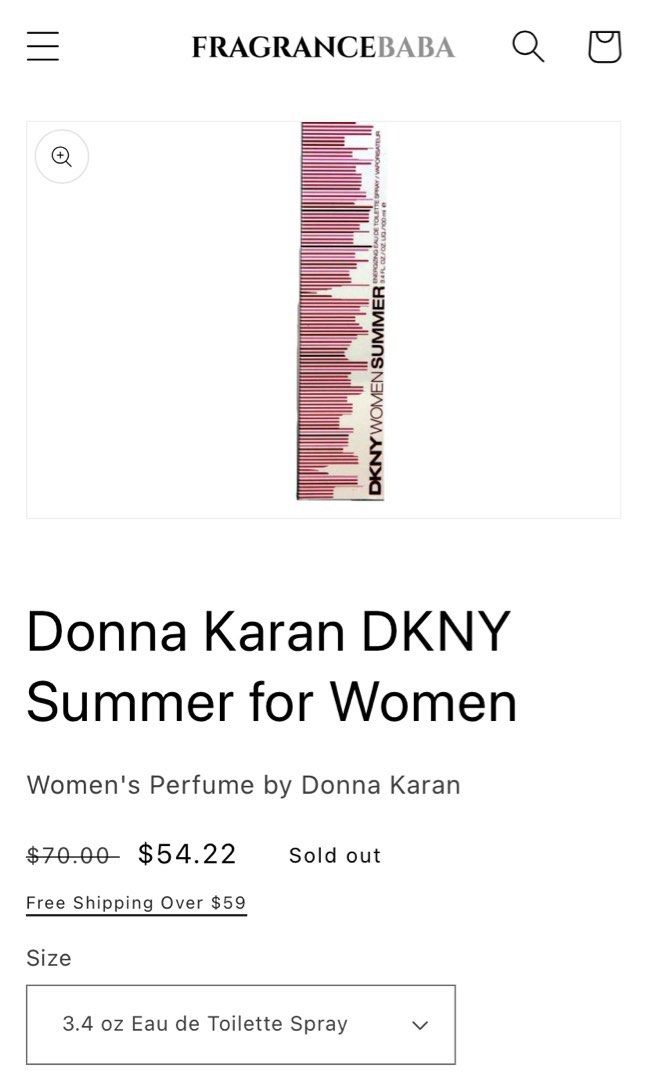 DKNY Summer by Donna Karan for Women 3.4 oz Energizing EDT Spray Brand New