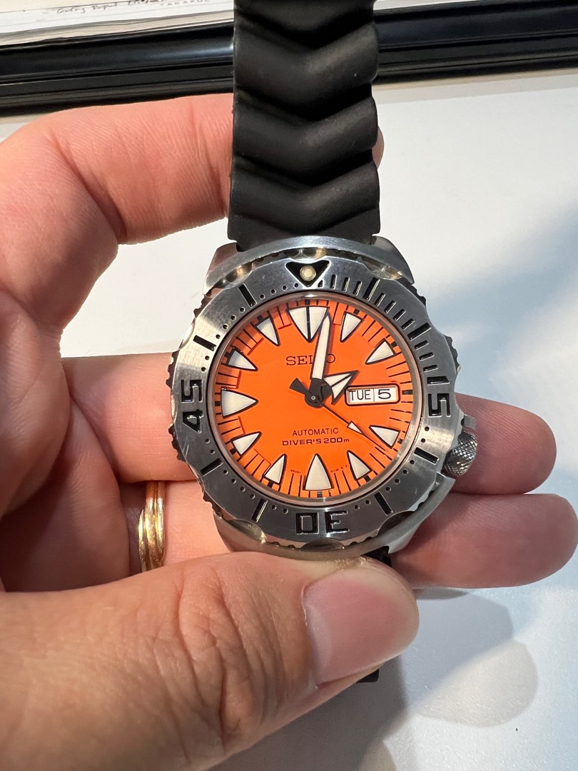 Seiko orange Monster 2nd Gen Men s Fashion Watches Accessories