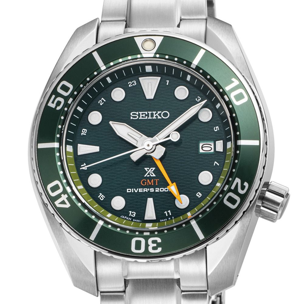 Seiko Prospex SFK003 SFK003J1 Green GMT Sumo Solar Watch, Luxury ...