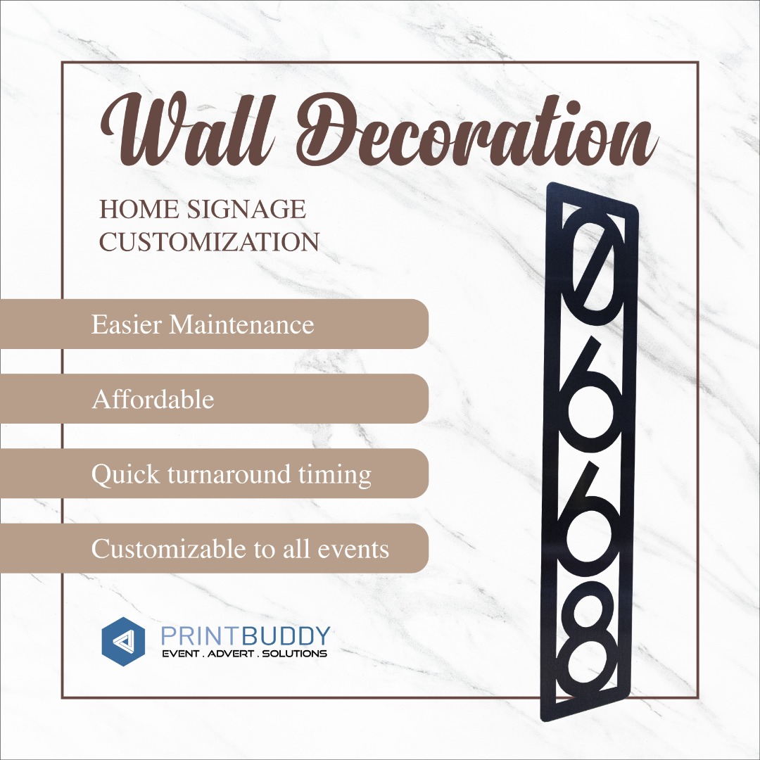 [Sg Local] Customised Premium 304 Stainless Steel Laser Cut House Unit ...