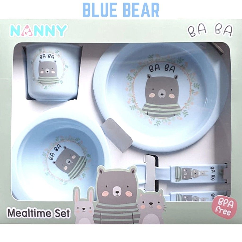 Baby Silicone Feeding Set - Bear 5pcs