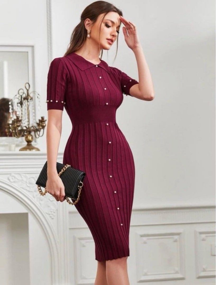 city mood slinky midi dress Women's Midi Dress