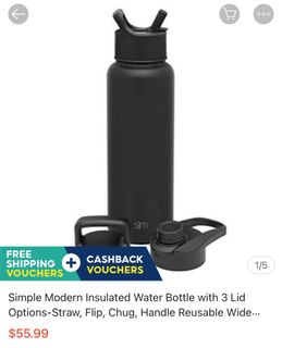 Simple Modern 22 Oz. Summit Water Bottle with Chug Lid and Protective Boot  - Hydro Vacuum Insulated Flask 18/8 Stainless -Blush 