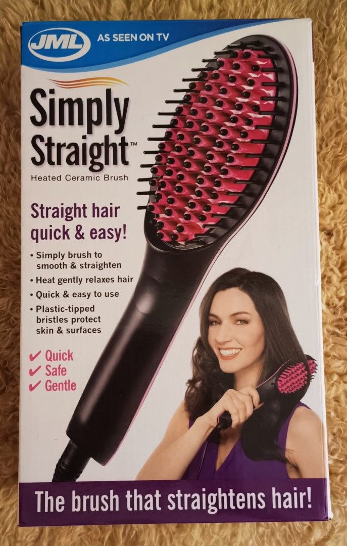 Simply straight heated ceramic brush clearance