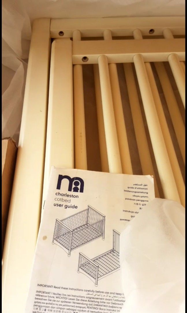 SOLD Cot Bed Box Bayi Charleston Mothercare