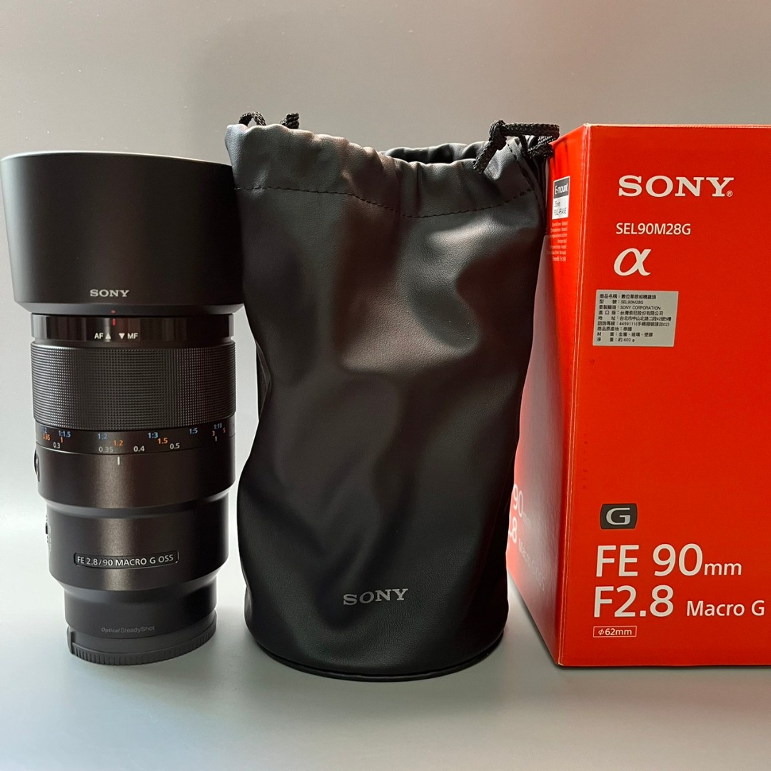 SONY 90mm F2.8 G Macro OSS SEL90M28G 公司貨90微距, 相機攝影, 鏡頭