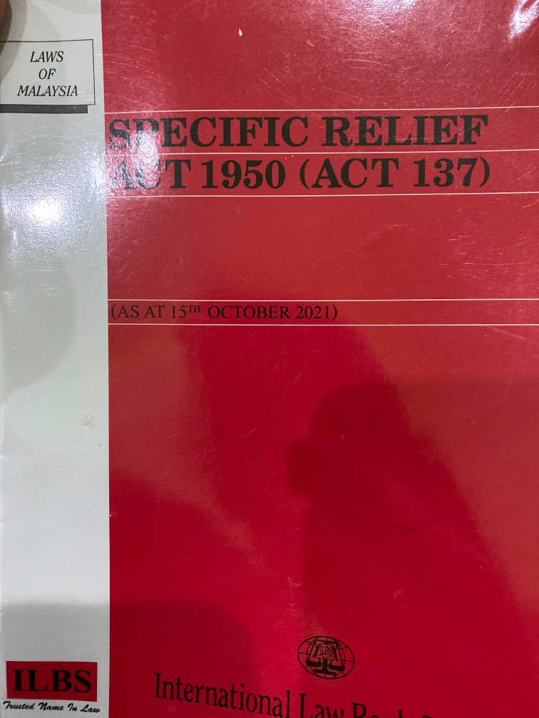 Specific Relief Act, Hobbies & Toys, Books & Magazines, Textbooks on