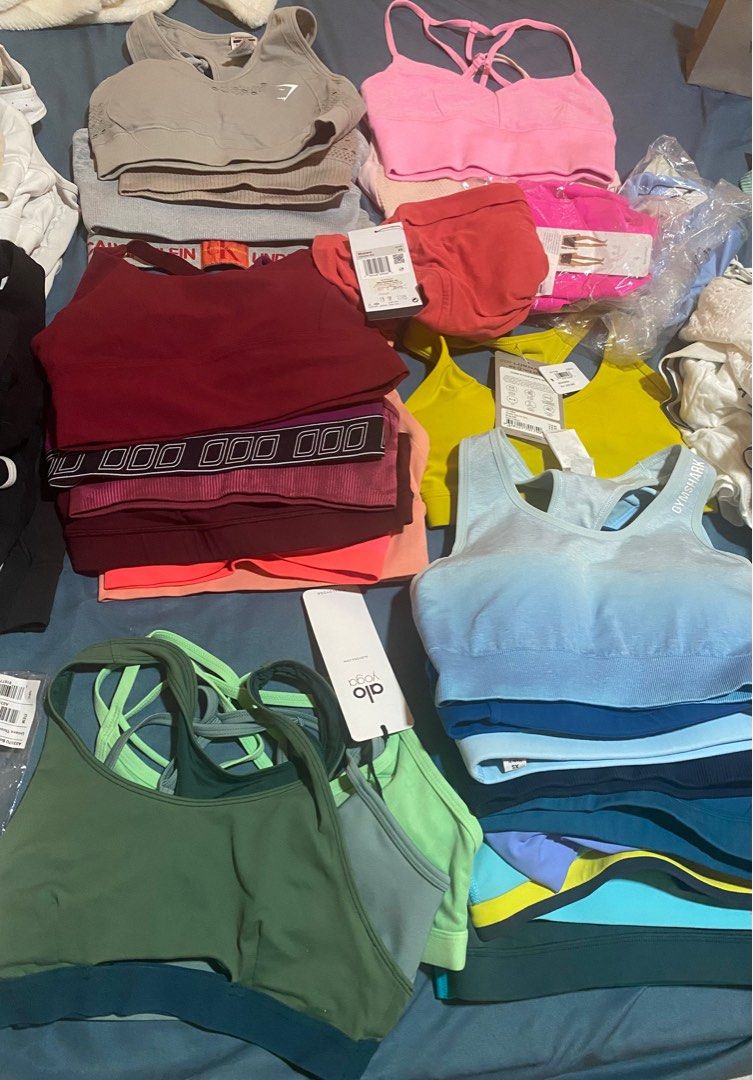 Sports Bras Teaser 🥰 (Category: Activewear) located in Muntinlupa City. Submitted by alsthings (Listing ID 1259721841, Image 1). Description: Finally ready to let a lot of my sports bras go since they’re just sitting in my closet and I have more in my drawers. I still have a lot to post too including Nike Pros and leggings. Most of these are brand new without tag, and some have only been used once! 100% Guaranteed Authentic as everything have be