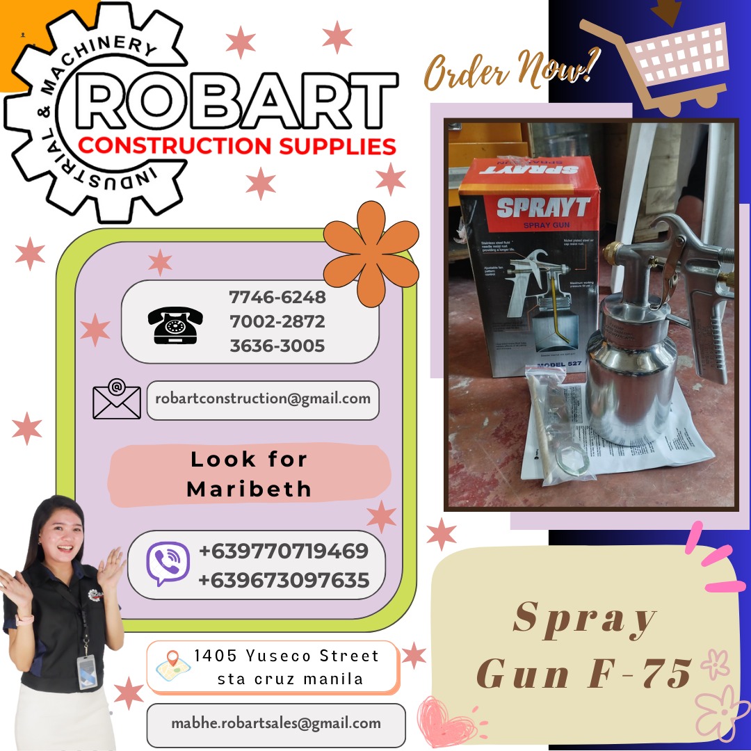 spray gun F-75, Commercial & Industrial, Construction Tools & Equipment ...