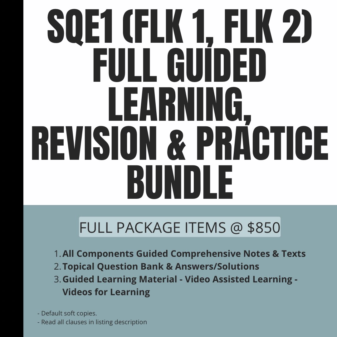 SQE1 FLK 1 FLK 2 ALL IN ONE SOLICITORS QUALIFICATION EXAM COMPREHENSIVE