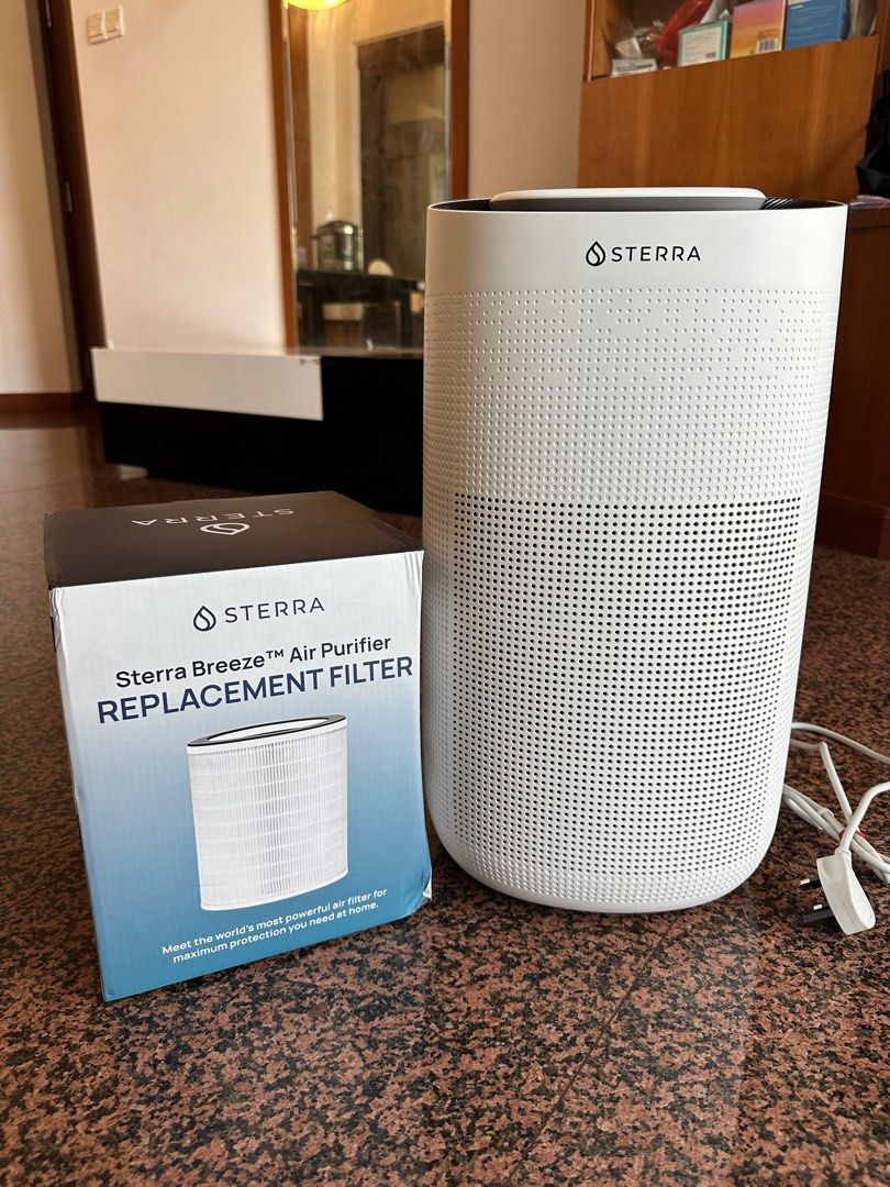 Sterra Breeze air purifier with free replacement HEPA filter, TV & Home Appliances, Air