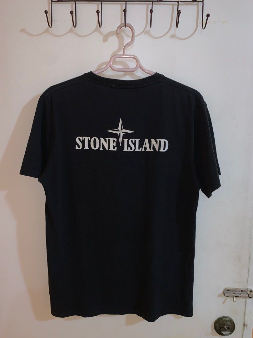 Stone Island Center Compass Logo Shirt Men s Fashion Tops Sets