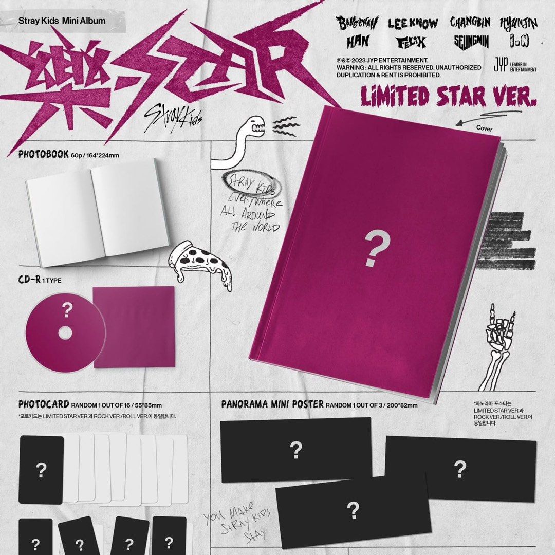 Stray kids 樂-star 限量版專輯未拆, 興趣及遊戲, 收藏品及紀念品, 韓