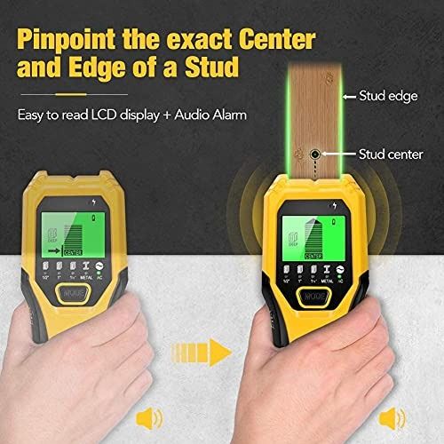 Stud Finder Sensor Wall Scanner - 4 in 1 Electronic Stud Sensor Beam  Finders Wall Detector Center Finding with LCD Display for Wood AC Wire  Metal Studs Joist Detection 