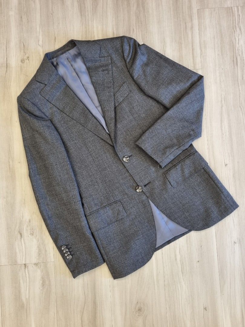 Navy Lazio Suit Jacket in Pure S110's Wool