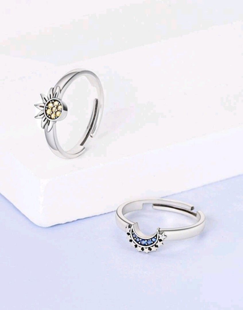Couple Sun Moon Ring Great Gift for Valentines Day
