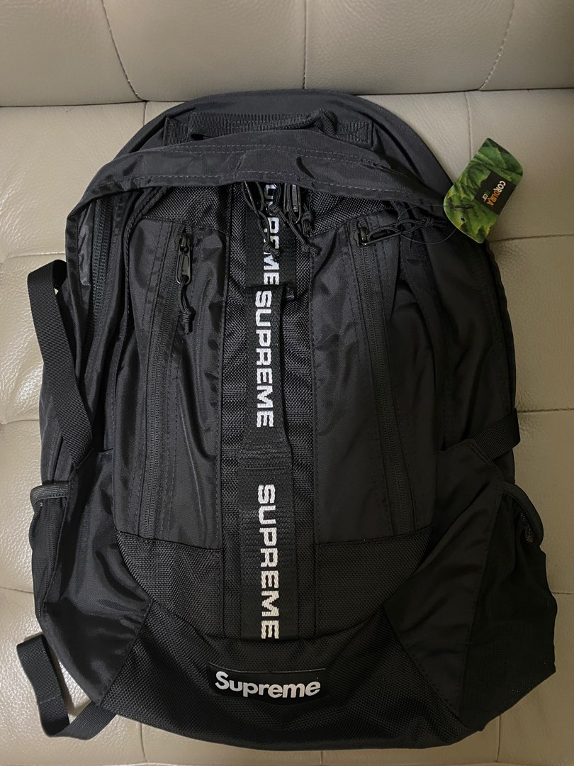 Supreme Backpack FW22 (black), 名牌, 手袋及銀包- Carousell