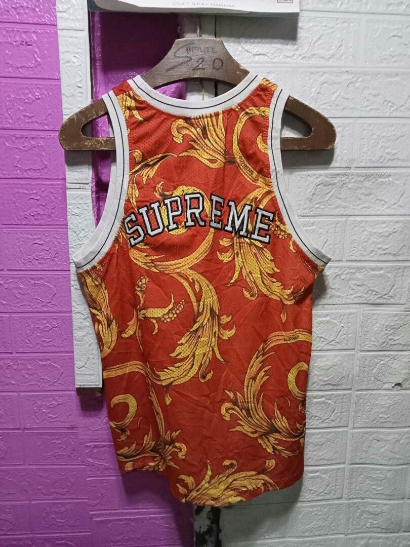 Supreme x Nike SS14 Red Basketball Jersey Size Medium Foamposite