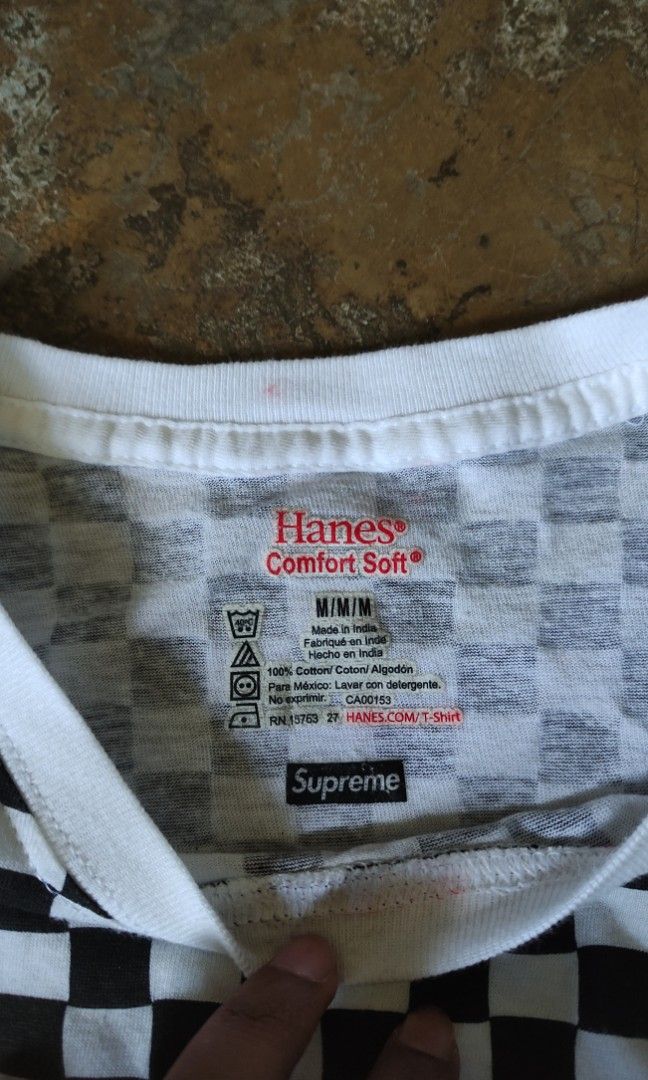 Supreme hanes clearance checkered shirt