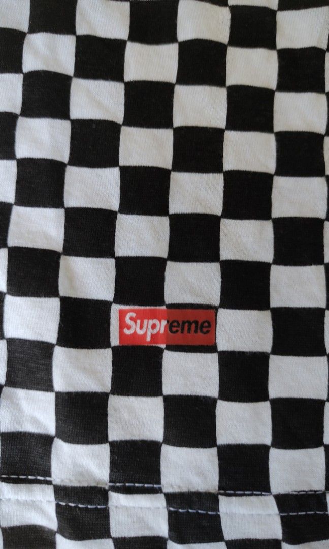 Supreme checkered shirt hanes cheap
