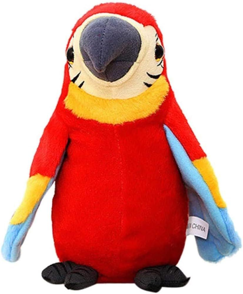 Talking Macaw Parrot Repeat What You Say Stuffed Animal Plush Toy