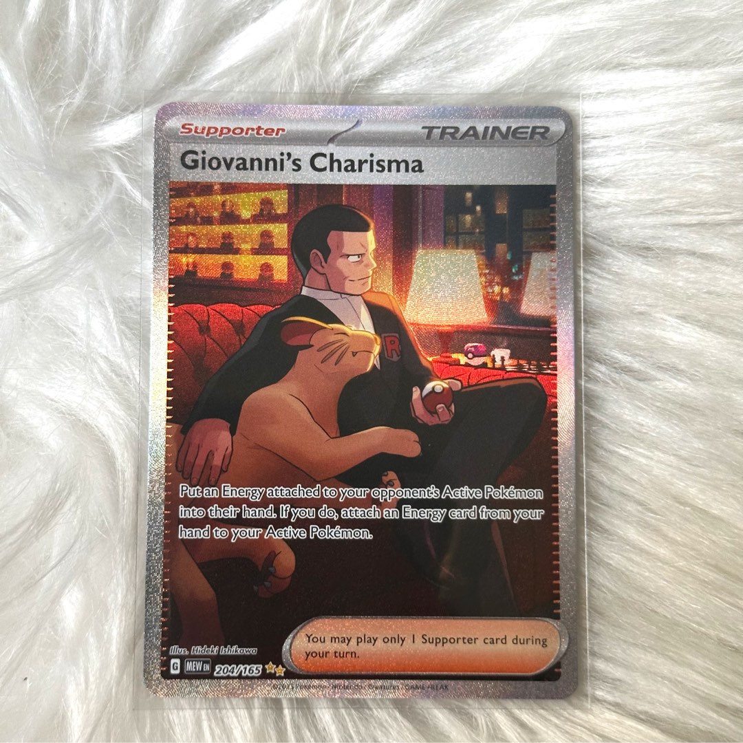 TCG POKEMON - 204/165 Giovanni's Charisma Scarlet and Violet