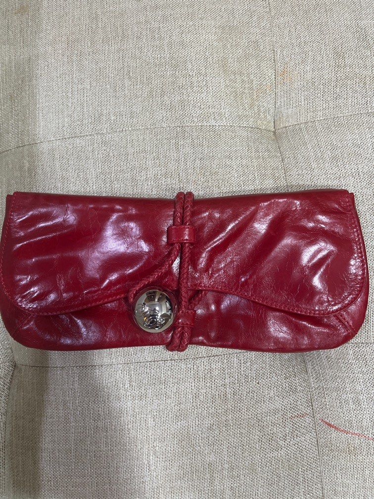 Baker store red clutch