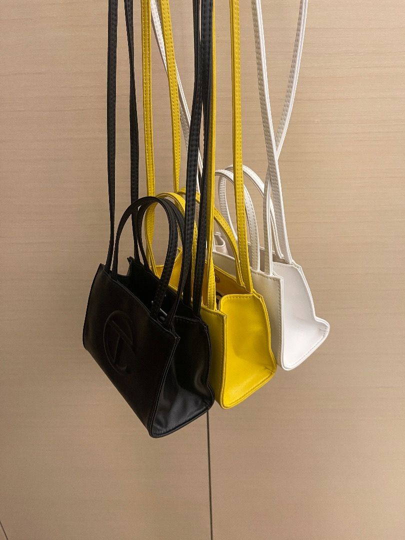 TELFAR SMALL SHOPPING BAG WHITE