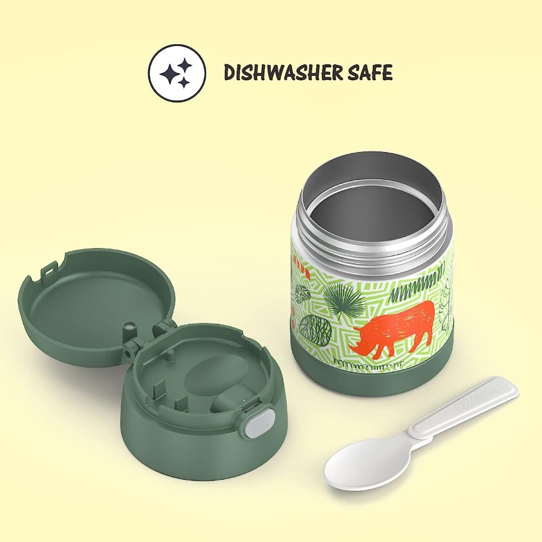 Thermos FUNTAINER Stainless Steel Food Jar 10oz Jungle Kingdom
