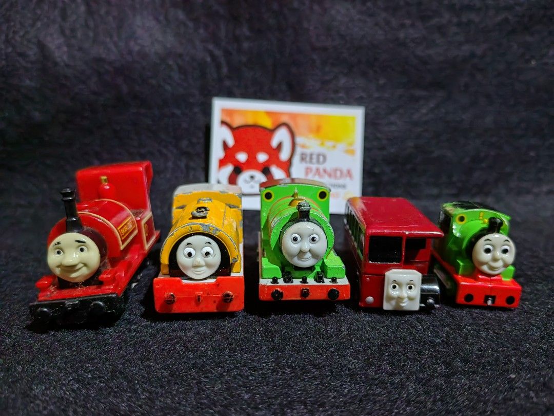 Thomas and Friends Diecast Set (Category: Vehicle & Diecast Models) located in Davao. Submitted by redpandacollections (Listing ID 1259711097, Image 3). Description: Thomas and Friends Diecast Set Authentic From Japan in Good Condition and Quality as is in the picture provided Consist of 5pcs Branded Bandai and Tomica Tomy 3 Diecast and 2 PVC types. Items already on sale prices Can be sold separately for 150 each Smallest or mini is 50.