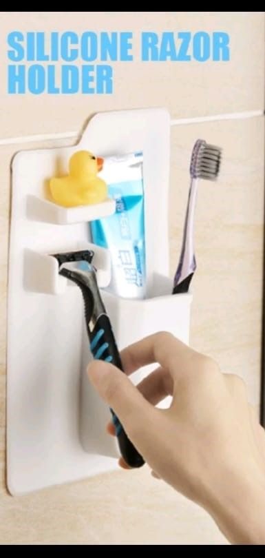 Premium Wall Mounted Toothbrush Holderstainless Steel Razor Holder