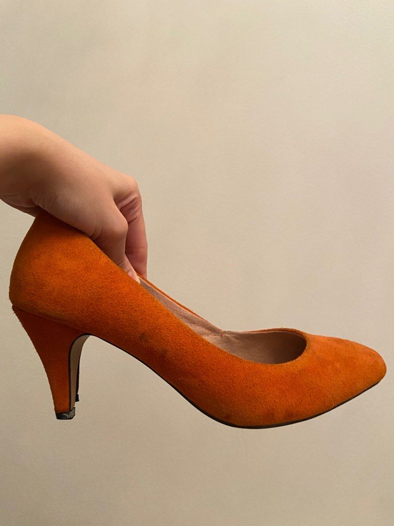 Topshop outlet orange heels
