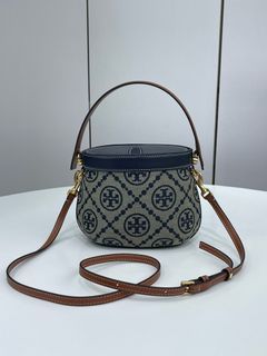 Tory Burch T Monogram Leather Bucket Bag – BB ASIA STORE