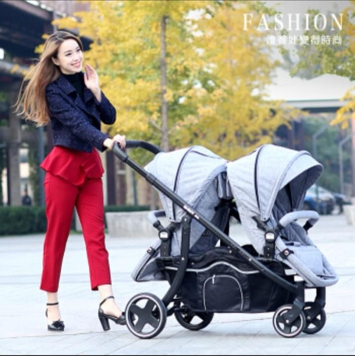 TWIN BABY EUROPE STYLE STROLLER Babies Kids Going Out