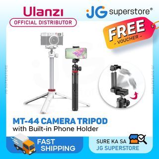 Ulanzi MT-44 Extendable Folding Vlog Tripod, Camera & Phone Mount for Livestream, Broadcast and Gaming | JG Superstore