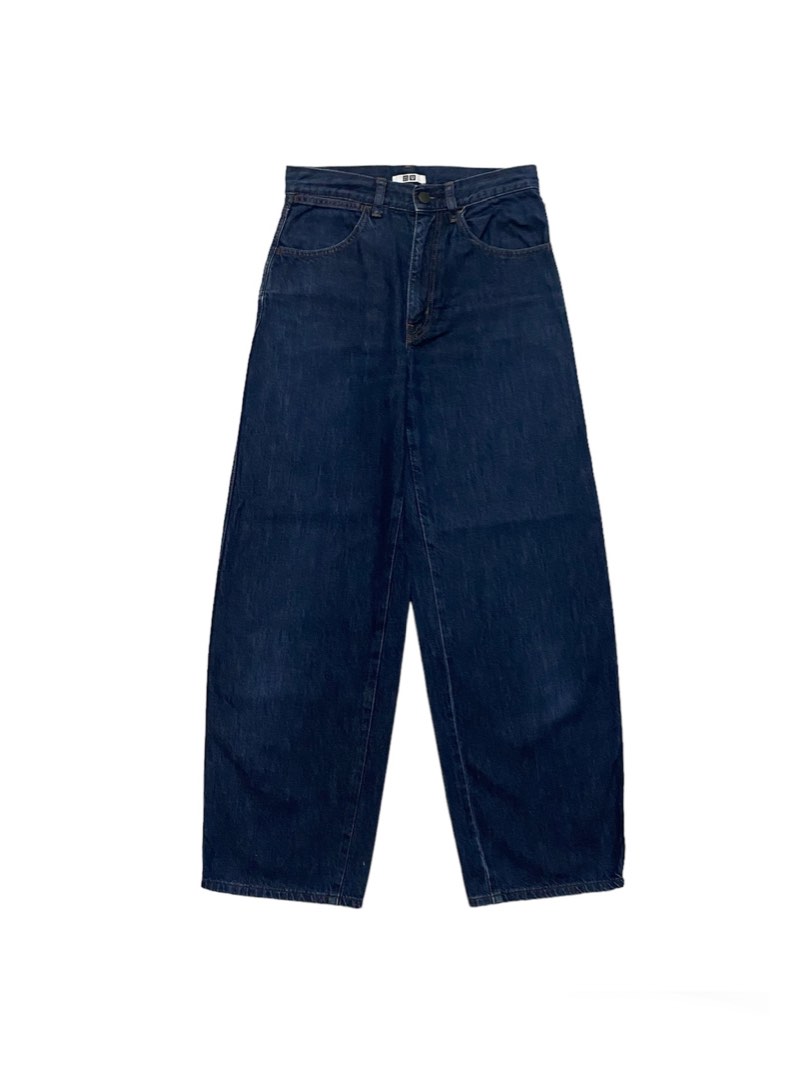 Uniqlo Baggy Jeans, Men's Fashion, Bottoms, Jeans on Carousell