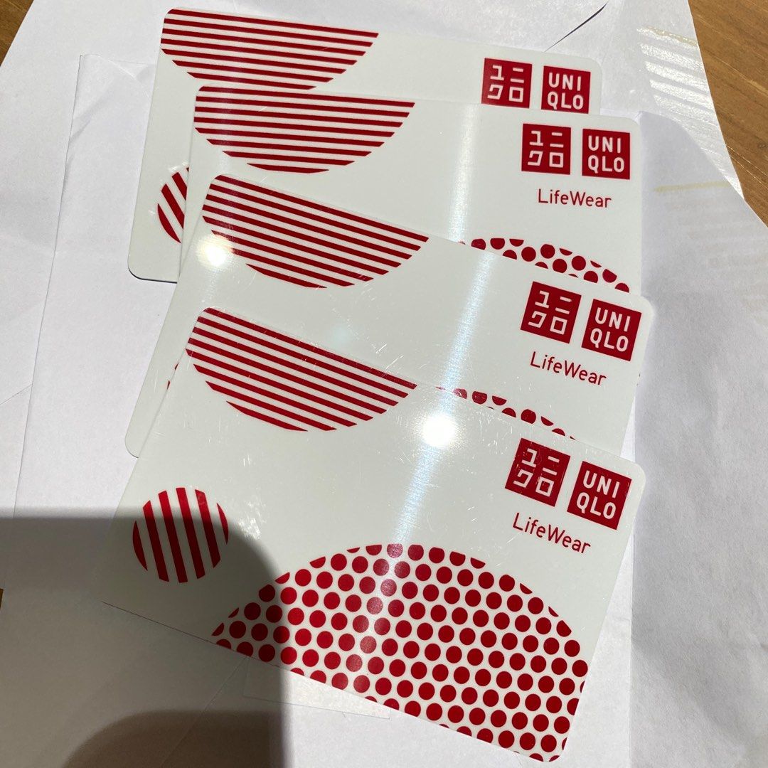 Uniqlo gift new arrivals card