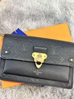 Louis Vuitton - Authenticated Vavin Handbag - Leather Navy Plain for Women, Very Good Condition