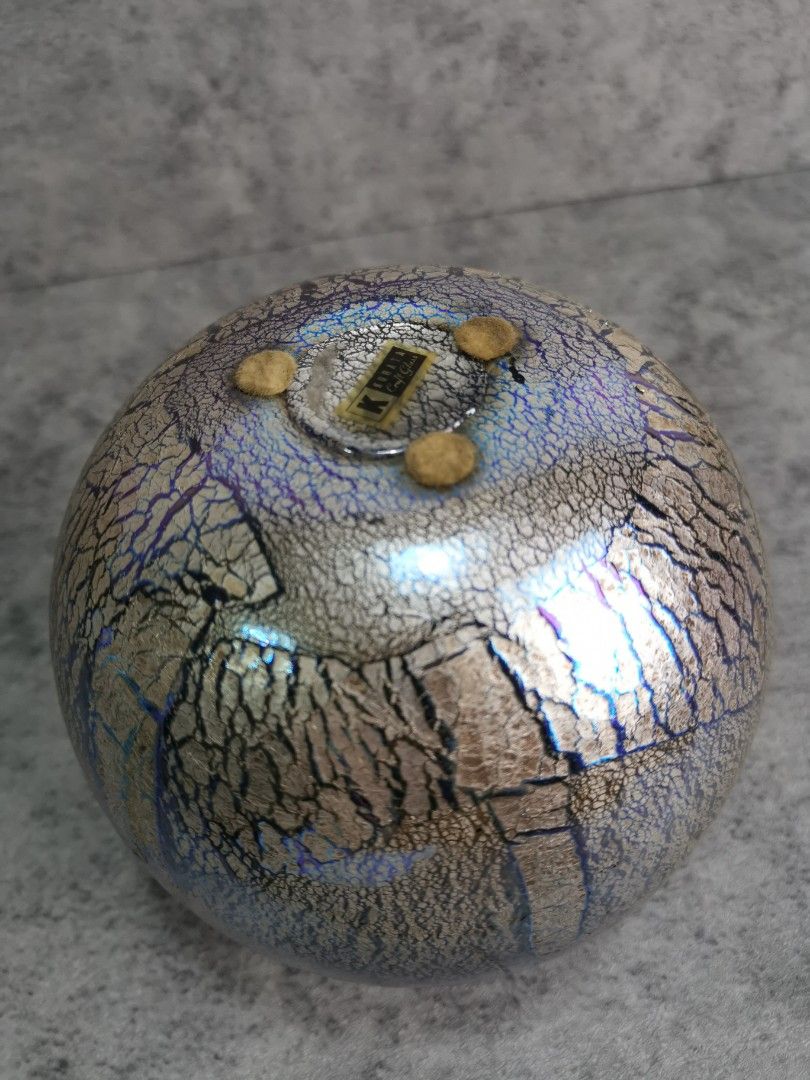 Vibtage Cobalt Blue Kurata Art Glass, Furniture & Home Living, Home