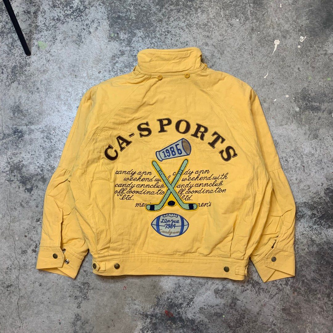 Vintage sports bomber clearance jacket
