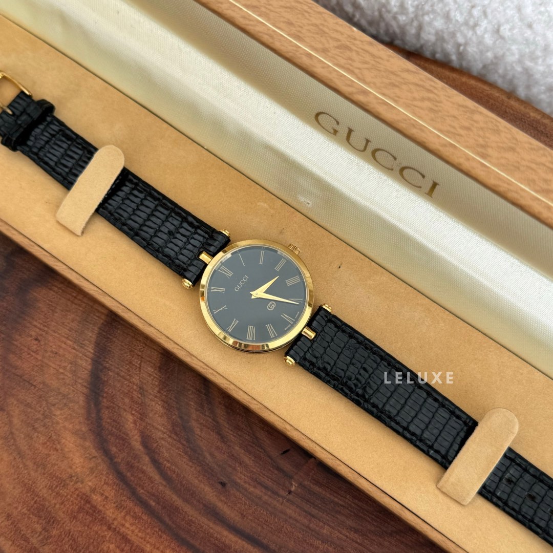 Gucci mens hotsell black watch