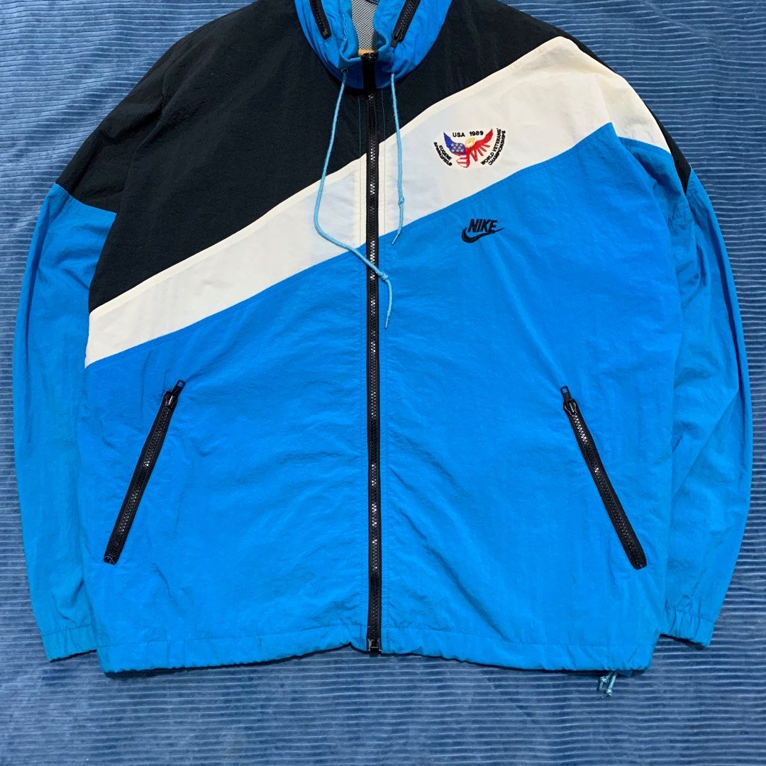 vintage nike windbreaker grey tag