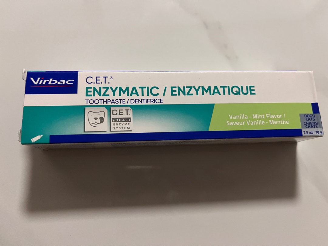 Cet Sample Toothpaste Virbac CET enzymatic dog/cat toothpaste, Pet Supplies, Health ...