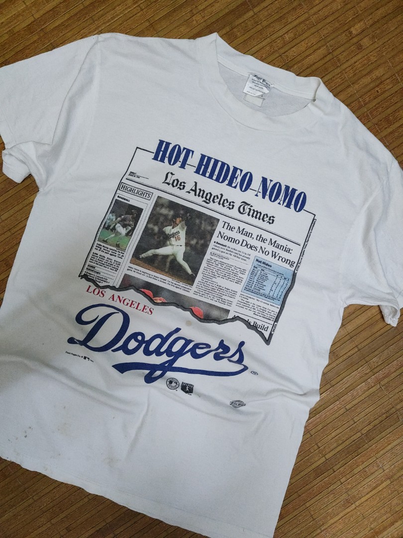 VINTAGE 90s LOS ANGELES DODGERS NOMO MLB VTG USA TSHIRT, Men's